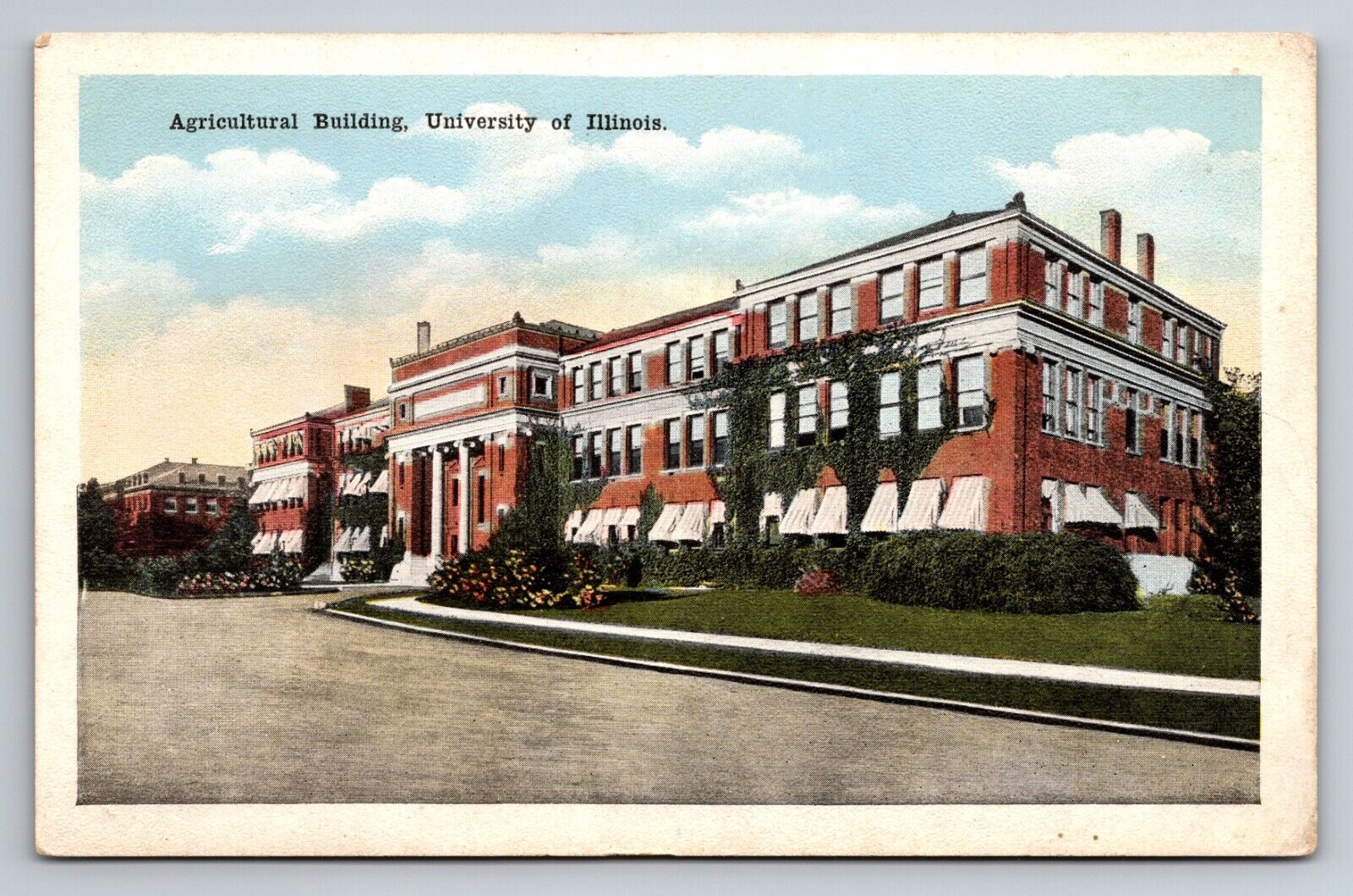 Agricultural Building University Of Illinois Vintage Unposted Postcard