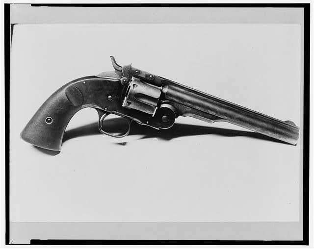 Photo:Jesse Woodson James,1847-82,last gun used,45 Schofield