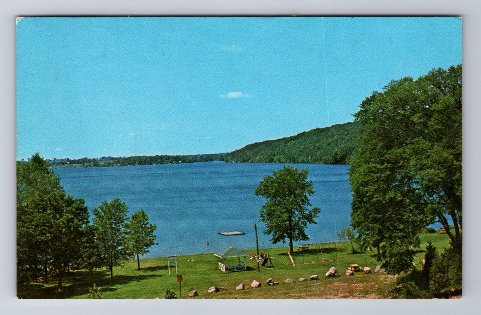 Westport-Ontario, Sand Lake, Lions Club Park, Antique Vintage Souvenir Postcard