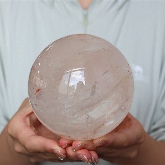 3.89LB Top Natural clear quartz ball quartz crystal sphere healing gem WQ32
