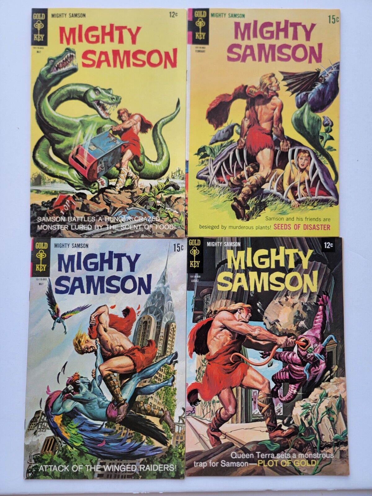 Mighty Samson Silver Age Lot (4) Gold Key #14-18* NM-VF 1968 Vintage High Grade 