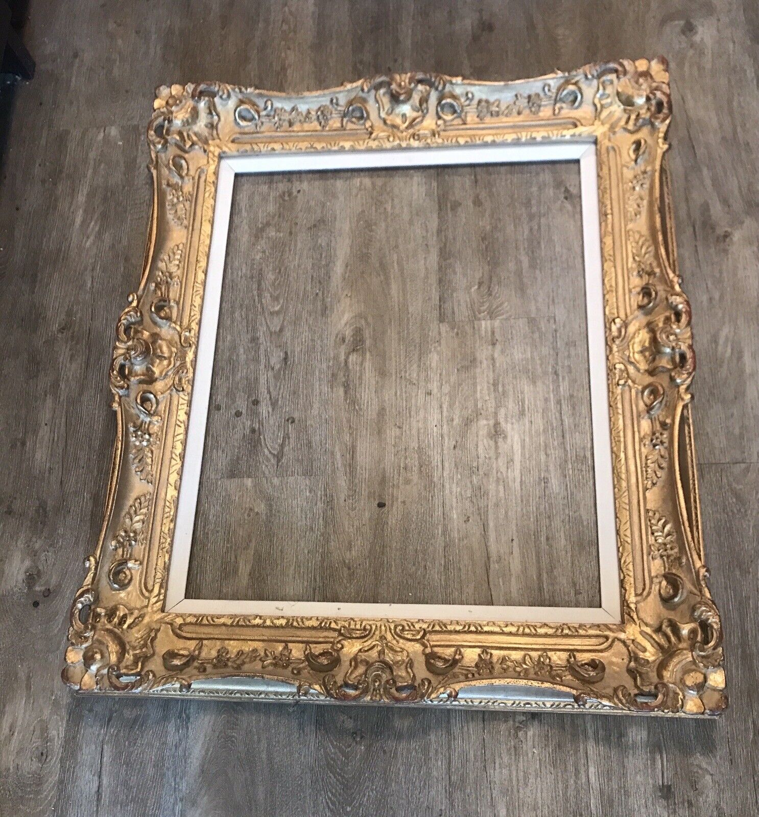 XL Ornate Gold Picture Frame Vintage 40” X35” - Sight 32” X 26”
