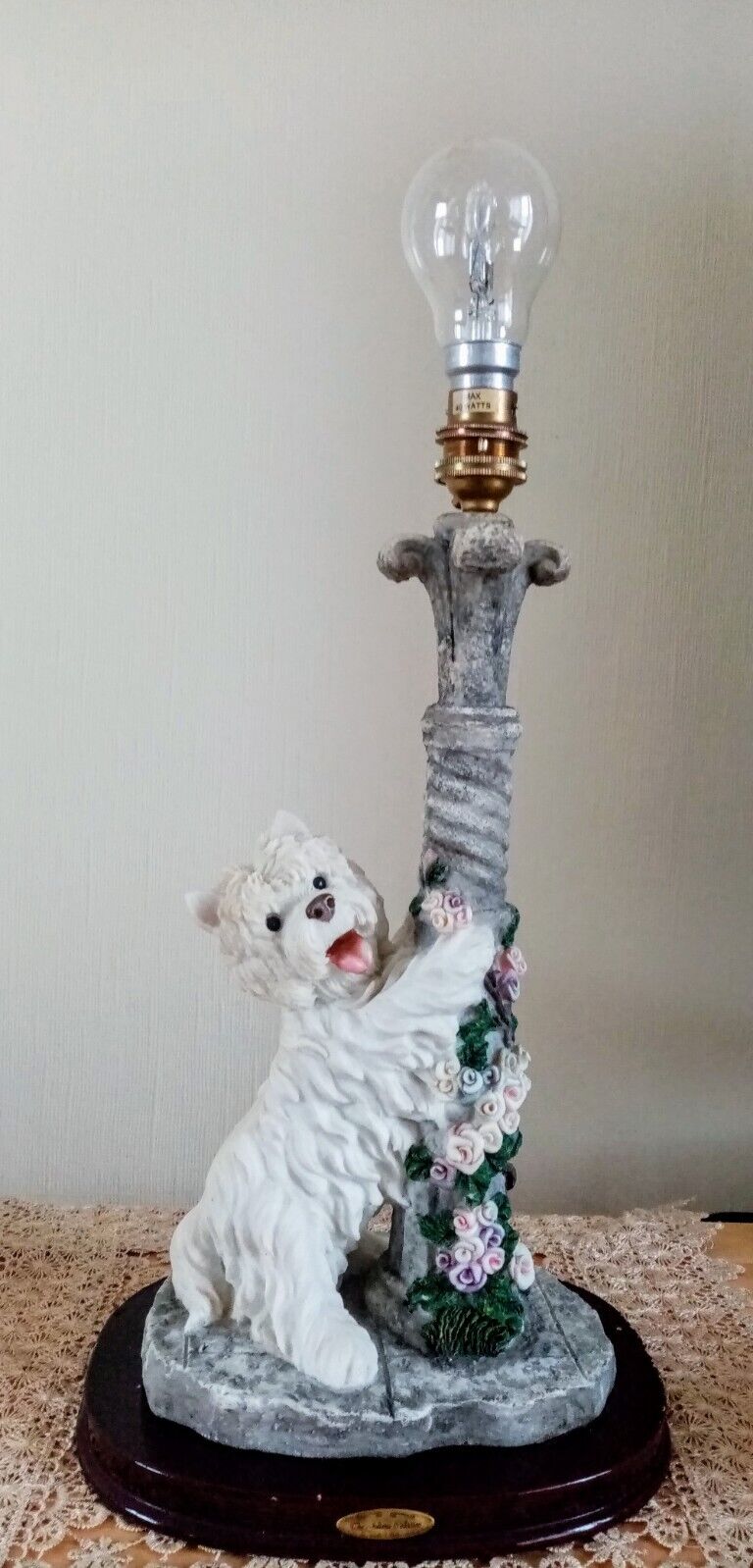 Widdop Bingham & Co \'Juliana Collection\' Lamp Highland Terrier Dog & Lamp