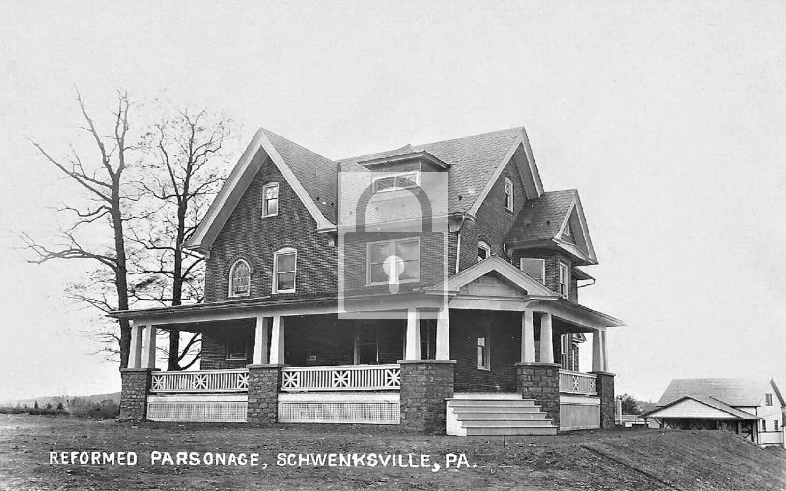 Reformed Parsonage Schwenksville Pennsylvania PA Reprint Postcard