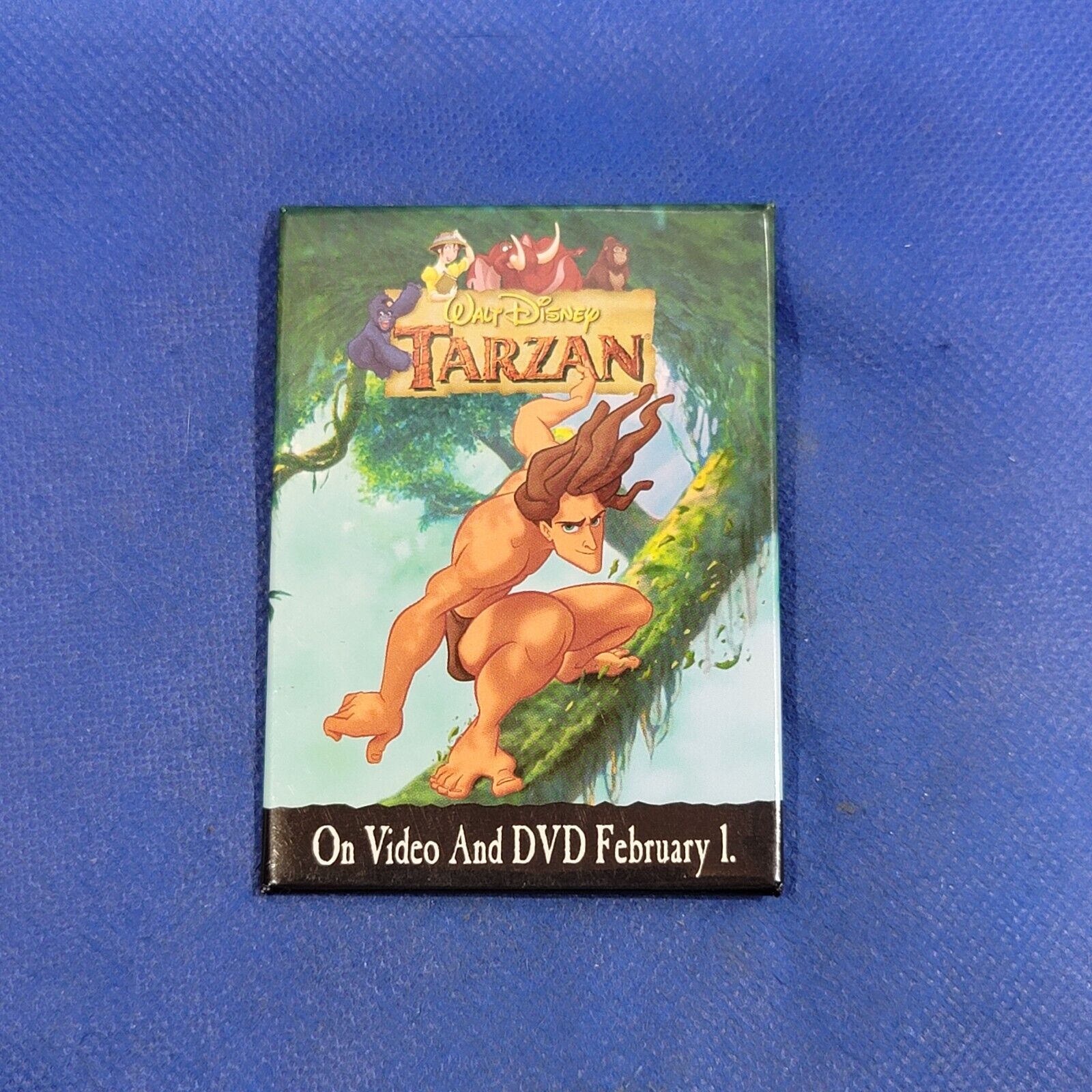Tarzan Disney DVD Promotional Vintage Button Pinback