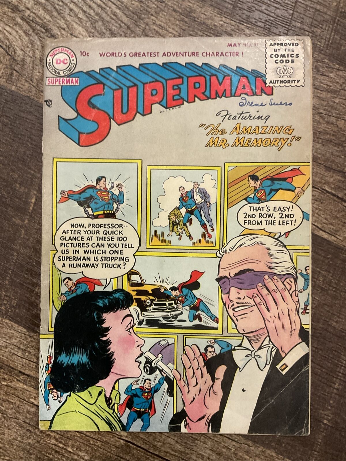 Superman #97 1955- Mr Memory- DC Silver Age