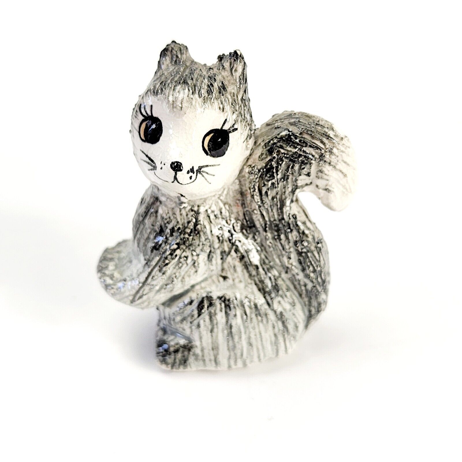Philip Laureston Miniature Gray And White Squirrel Figurine, Rare Vintage Find