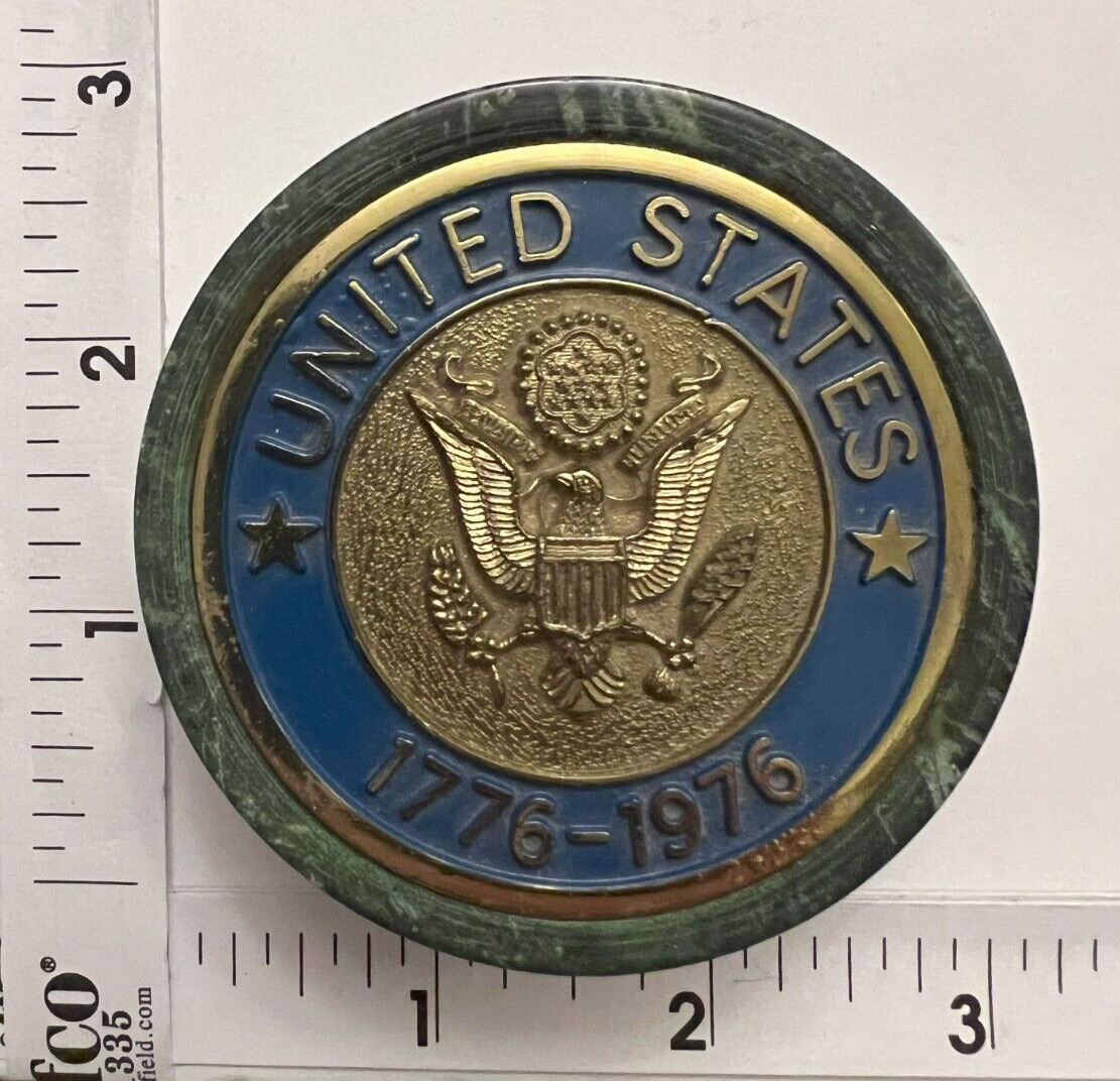 Vintage United States Bicentennial 1776-1976 Paper Weight Marble
