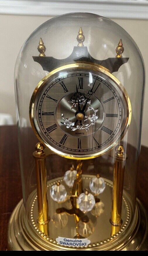 Bulova Swarovski Crystal Tabletop Anniversary Clock