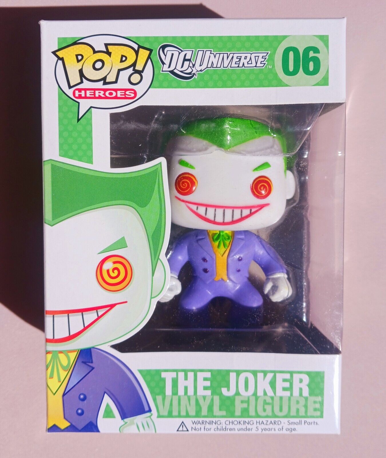 Funko Pop Heroes DC Universe The Joker #06 Large Font Vaulted 2014