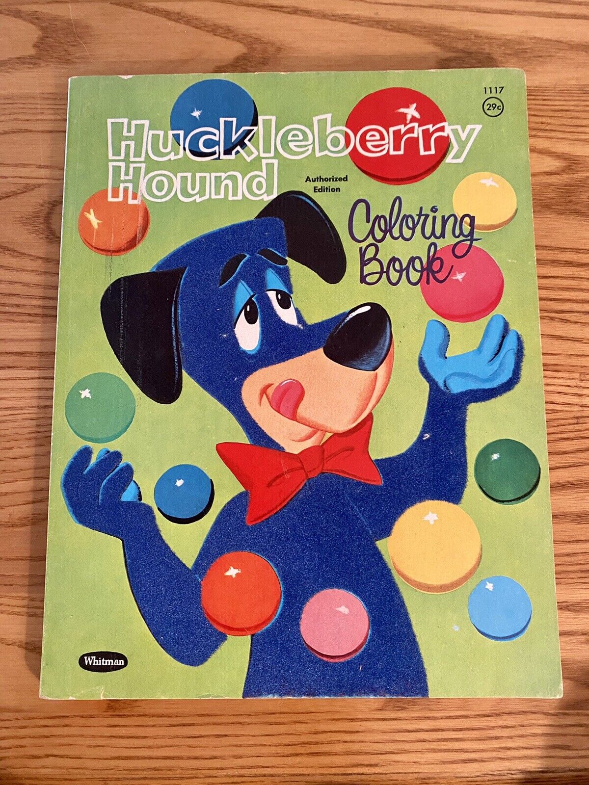 Vintage 1960 Huckleberry Hound Coloring Book