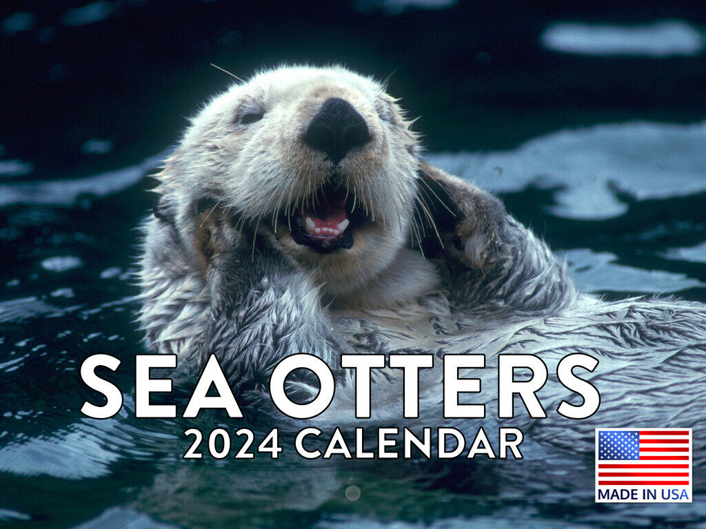 Sea Otter Wildlife Animal 2024 Wall Calendar
