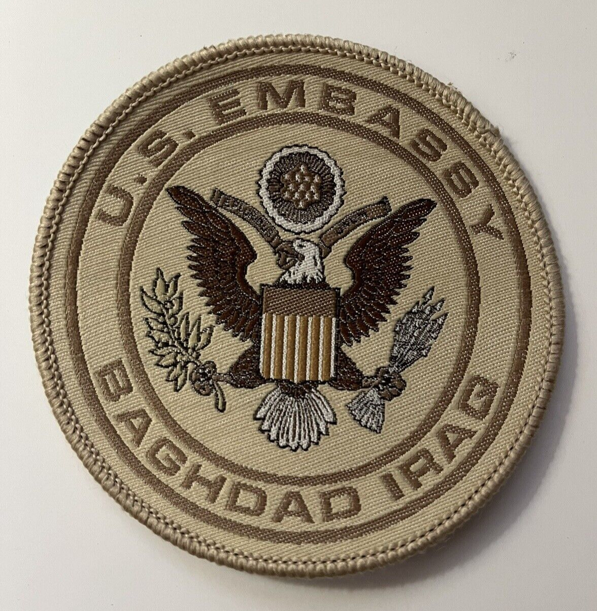 U.S. Embassy Baghdad Iraq Patch ~ 3.75\