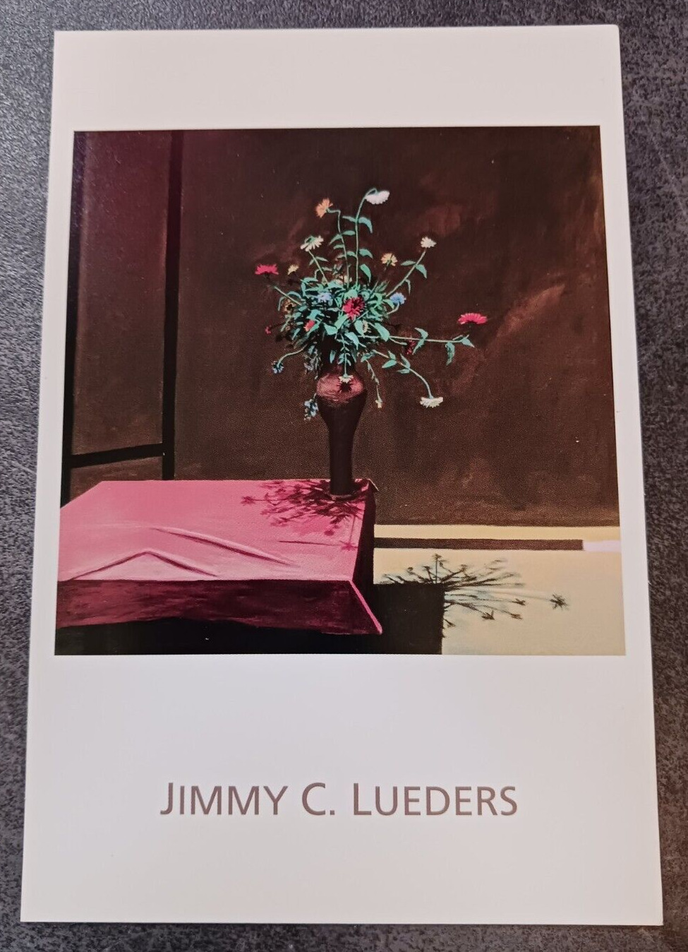 vtg postcard Jimmy C LUEDERS Armand\'s Pot American  painting art unposted