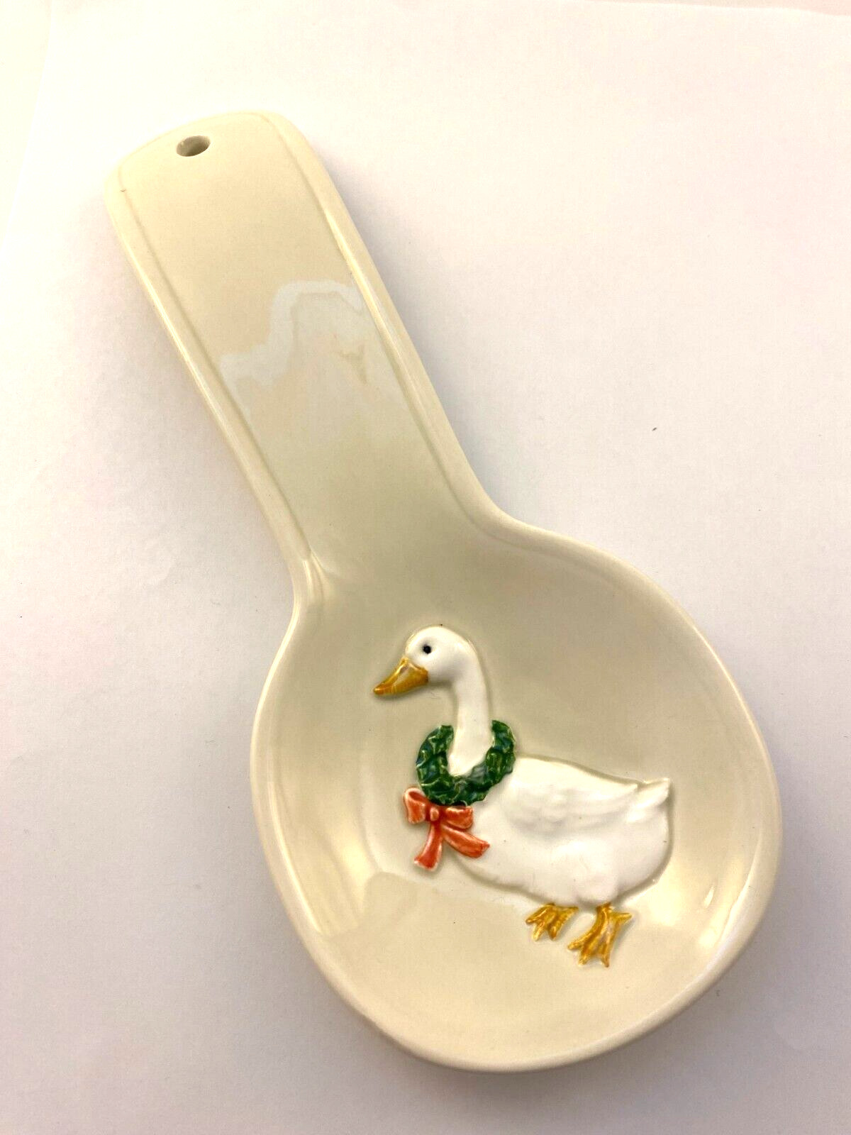 Vintage Otagiri Spoon Rest Christmas Goose Made in Japan