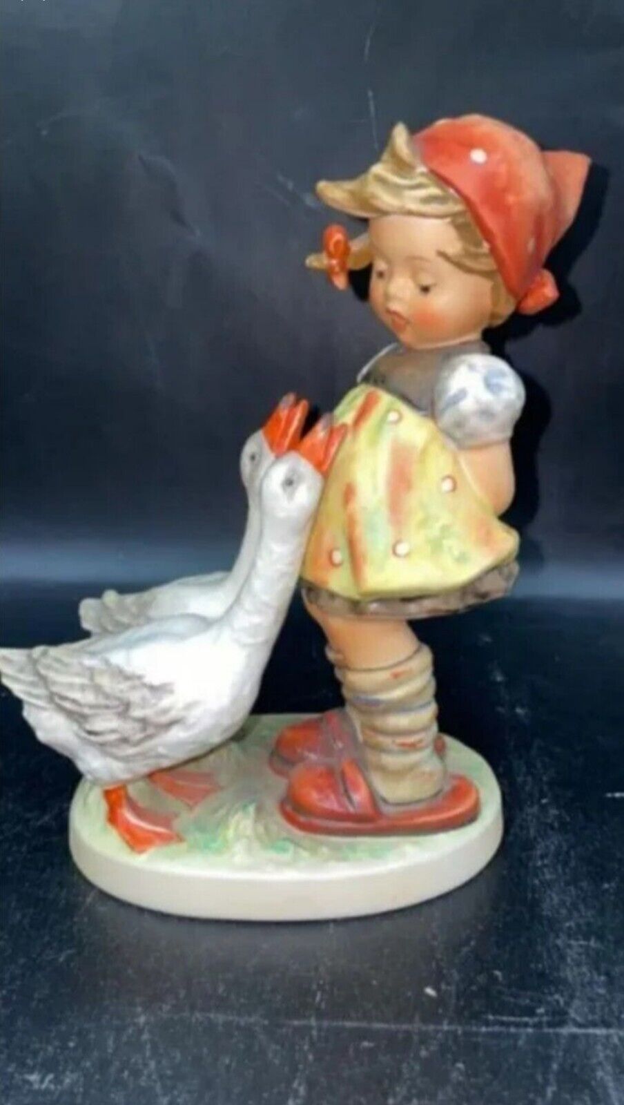 Vintage Goebel M.J Hummel Figurine Goose Girl #47/II Large 7 3/4\