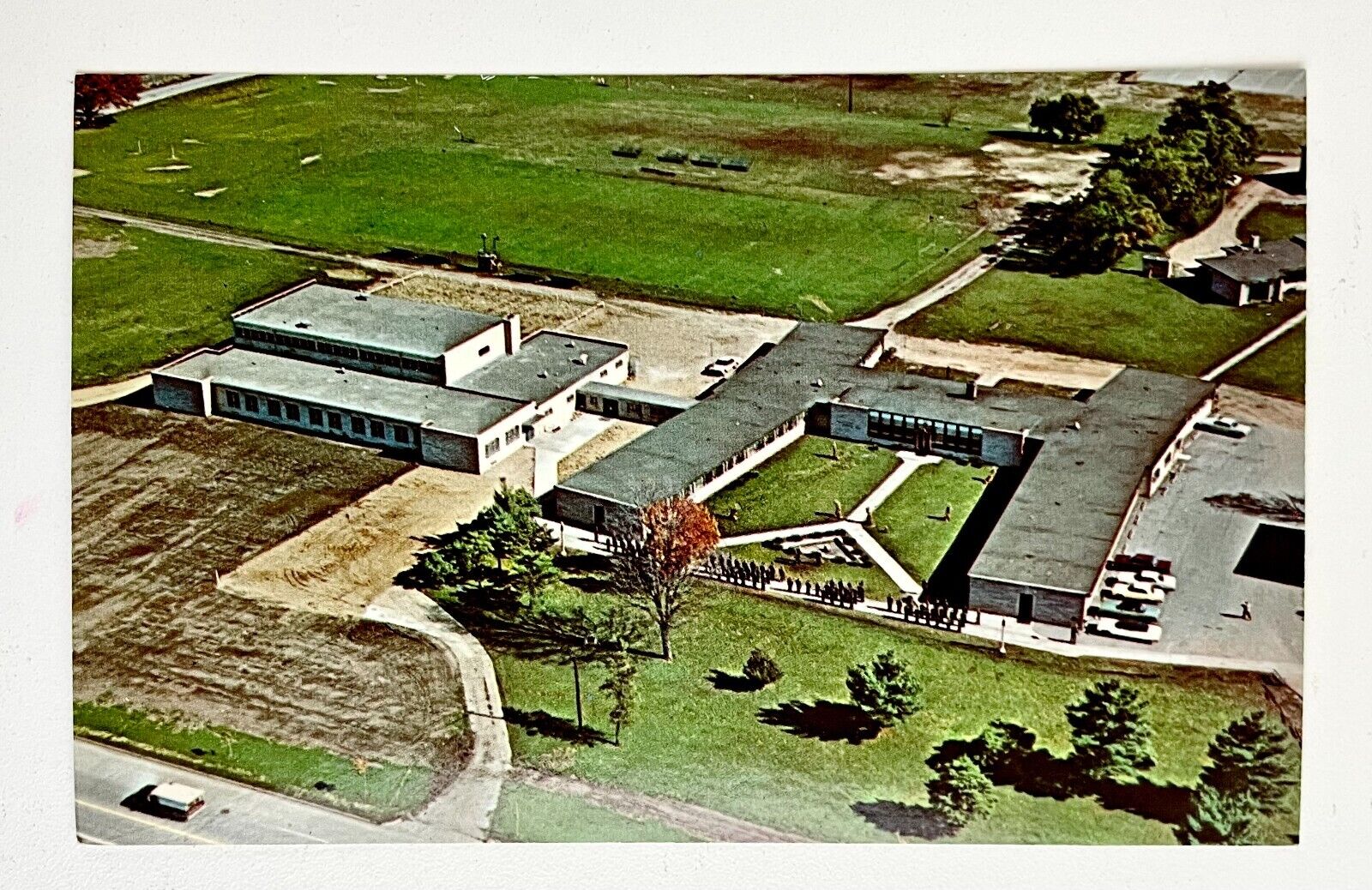1968 Howe Military School Indiana Army Lower Boarding School Vintage Postcard