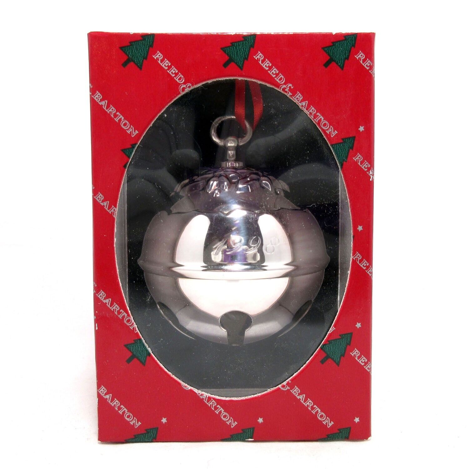 The 1998 Holly Bell by Reed & Barton Silver Plated Christmas Ornament