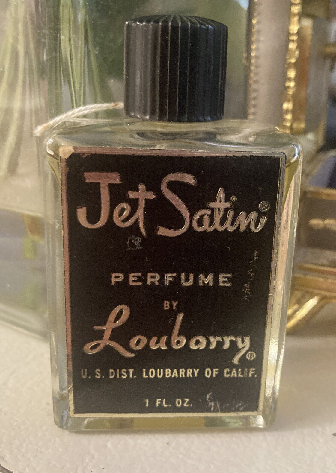 Loubarry of Paris JET SATIN Vintage Perfume 1 Fl .oz Full Rare