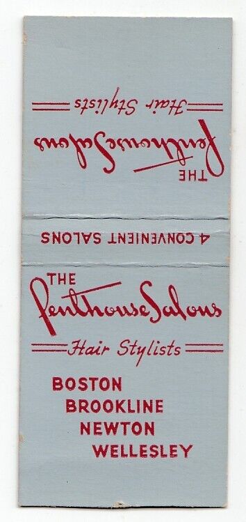 Vintage Penthouse Hair Stylists Salons Matchbook cover ( #46 )