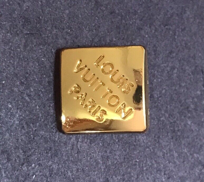 1 Gold Louis Vuitton Shank Button, 10mm Designer