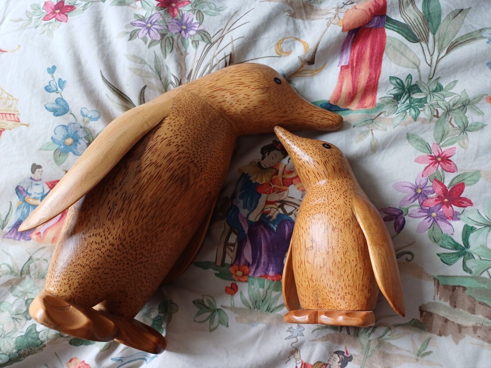 Pair Of Dcuk  Wooden Penguins