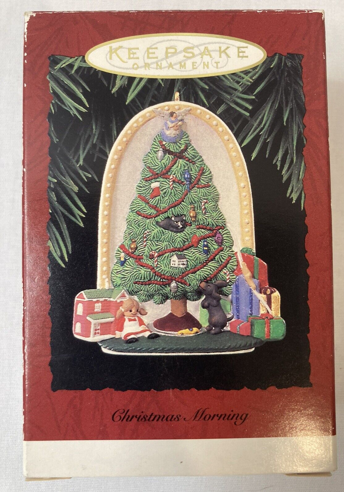 Hallmark Keepsake Ornament 1995 Christmas Morning Tree Presents