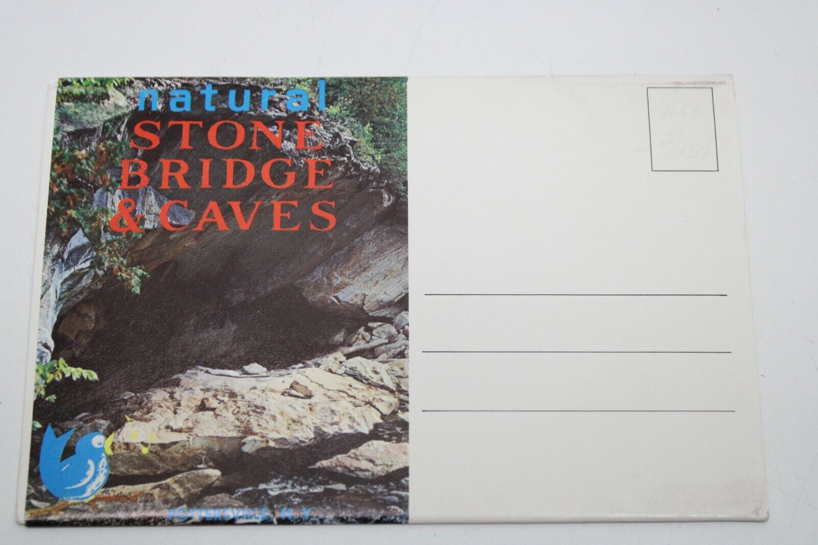 Vtg Pottersville NY Natural Stone Caves & Bridges Postcard Souvenir Folder A177