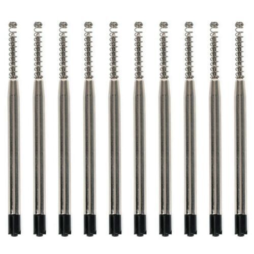 10pcs Ink Pen Point Refill Ballpoint 1mm Medium Tips for Parker Pen with Spring