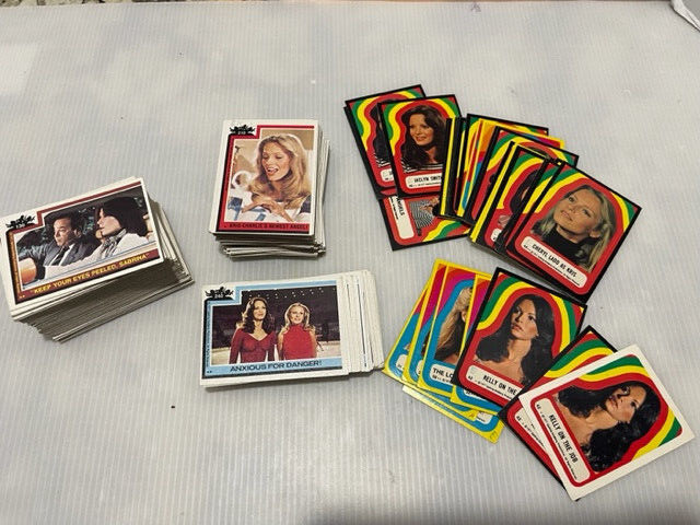 1977 Topps Charlie's Angels 231 trading cards #122 - 253 with 33 stickers