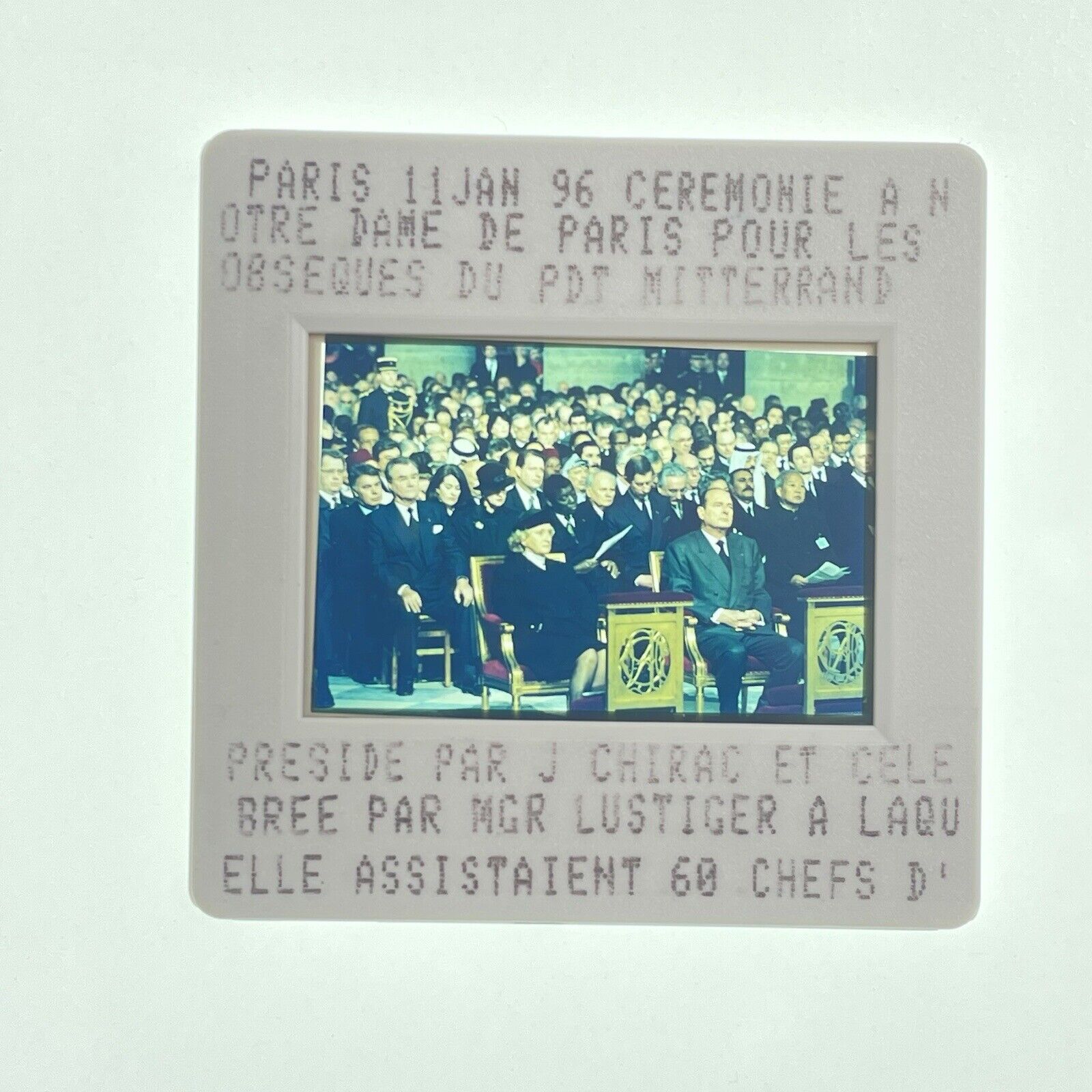 France President François Mitterrand UN   S30610 SD13 35mm Slide