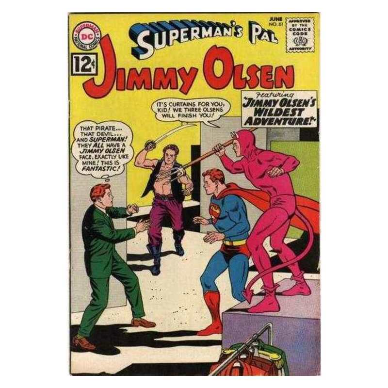Superman\'s Pal Jimmy Olsen (1954 series) #61 in VG minus cond. DC comics [n/