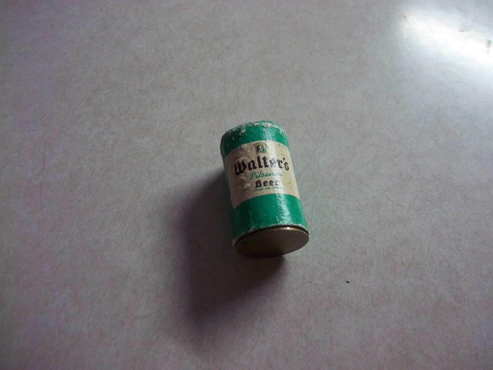 Vintage 1950\'s WALTER\'S BEER CAN SALT SHAKER Eau Claire Wisconsin Wi. Bar Tavern