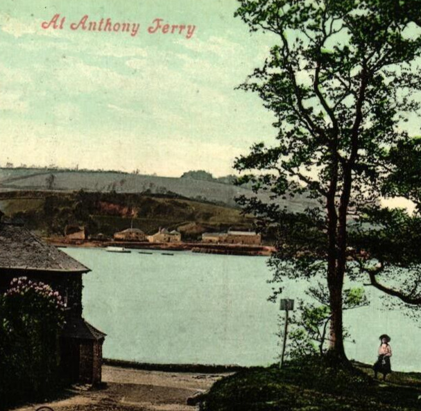 Postcard At Anthony Ferry, Great Britian, Valentine\'s Series, Divided, Unposted