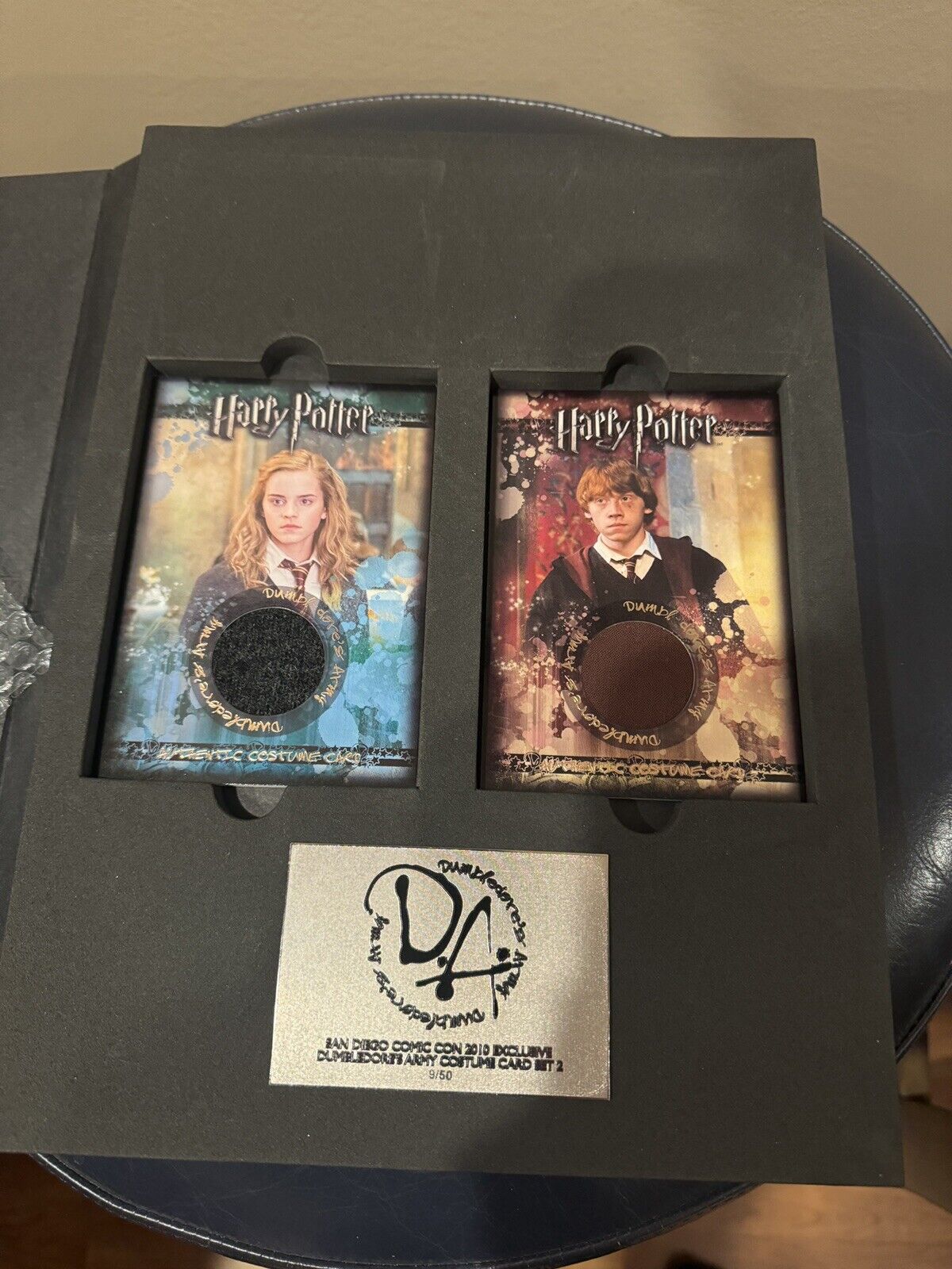 Extremely Rare Hermione & Ron Jumbo Costume Cards - Harry Potter Artbox