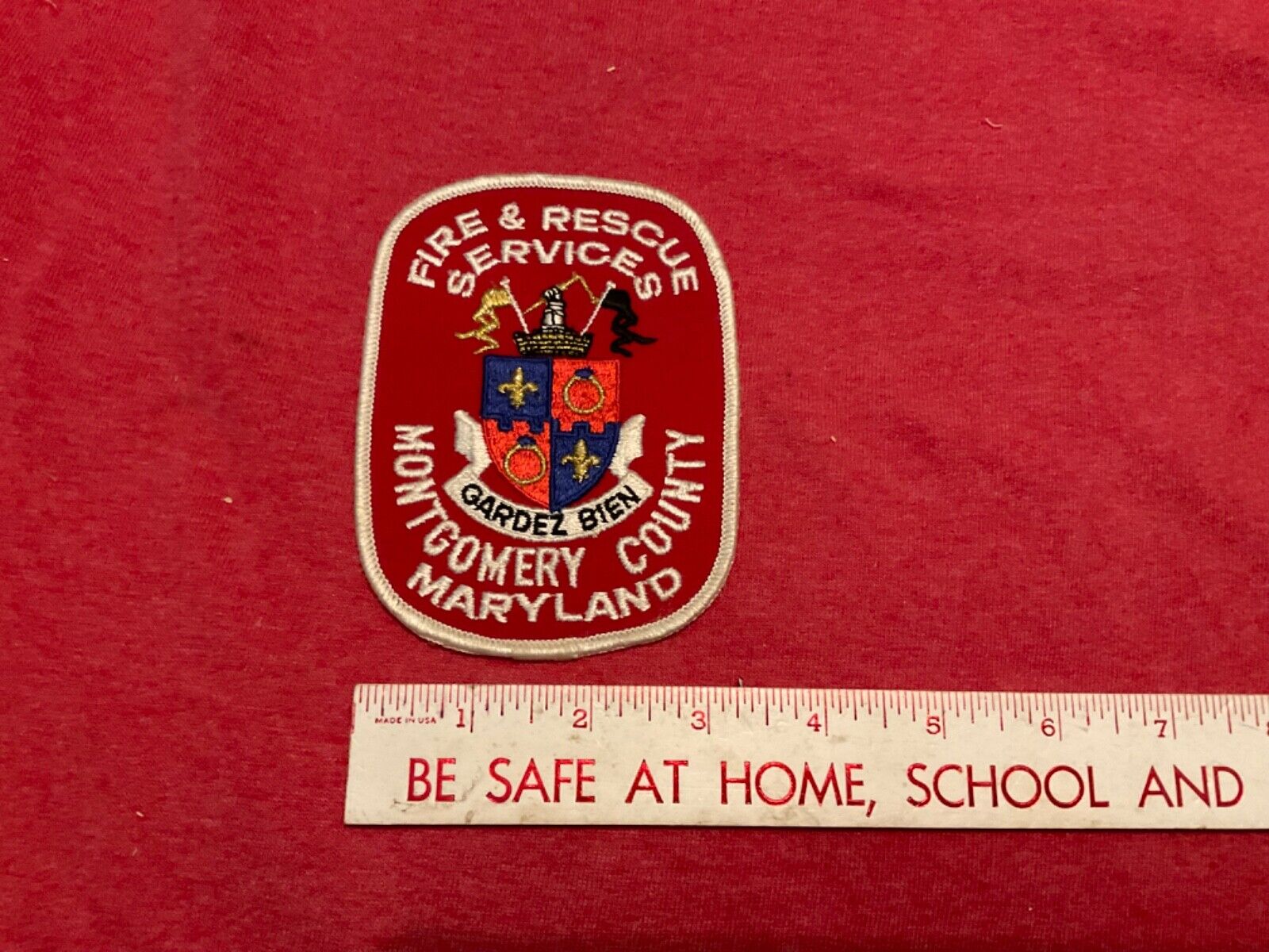 Montgomery County Fire Rescue Services Maryland Vintage Patch