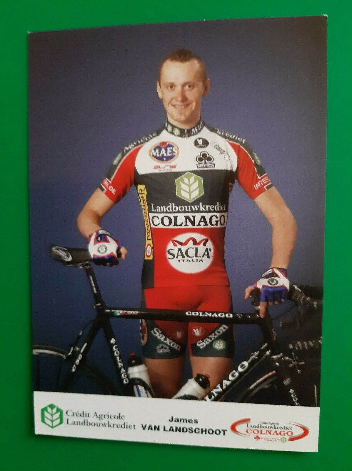 CYCLING cycling card JAMES VAN LANDSCHOOT team LANDBOUWKREDIET CONALGO 2005