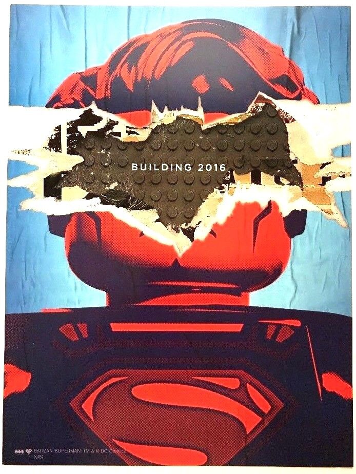 LEGO Batman vs Superman Poster Justice League Comic Con Exclusive 11 x 14 