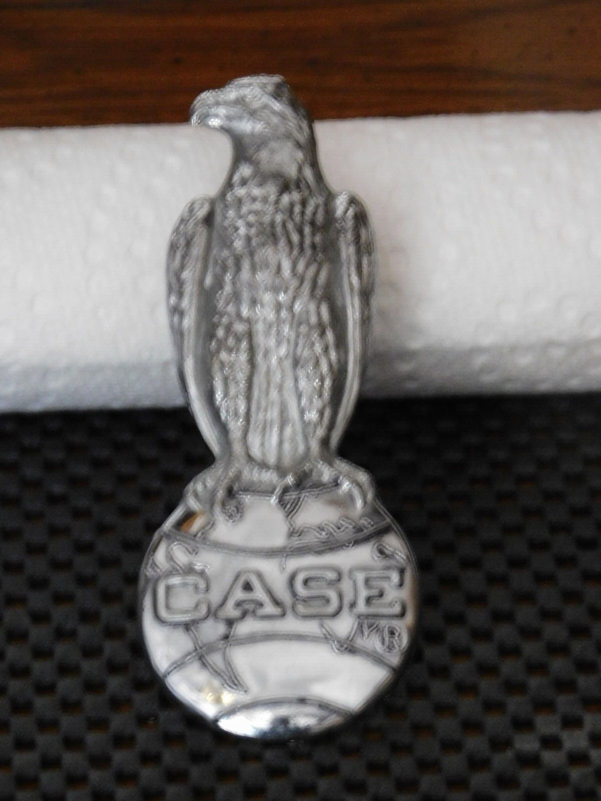 Antique Vintage Case Eagle Grille Tractor Hood Emblem Badge Chrome