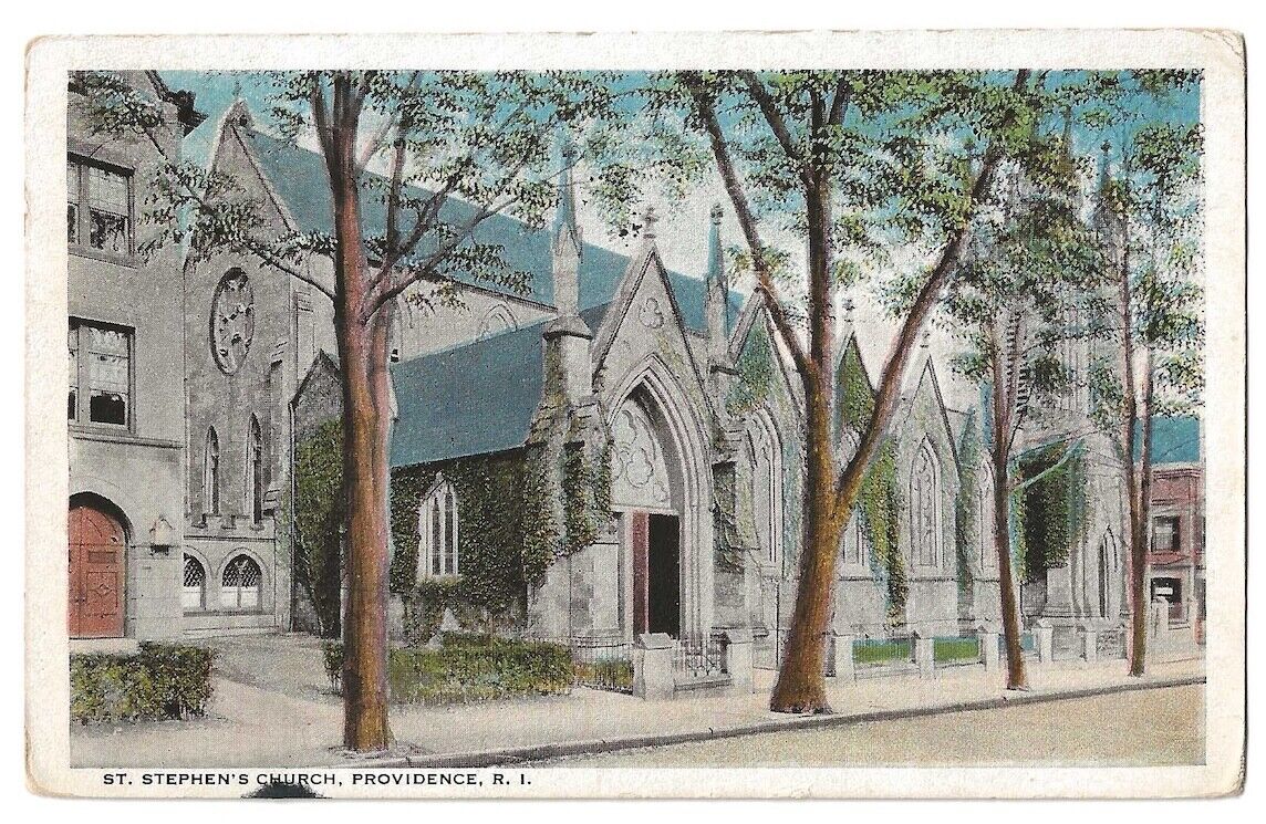 Providence Rhode Island c1920\'s St. Stephen\'s Church
