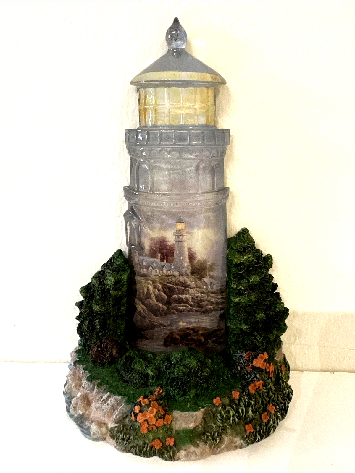 Thomas Kinkade The Sea of Tranquility Figurine Safe Harbor Lighthouse Collection