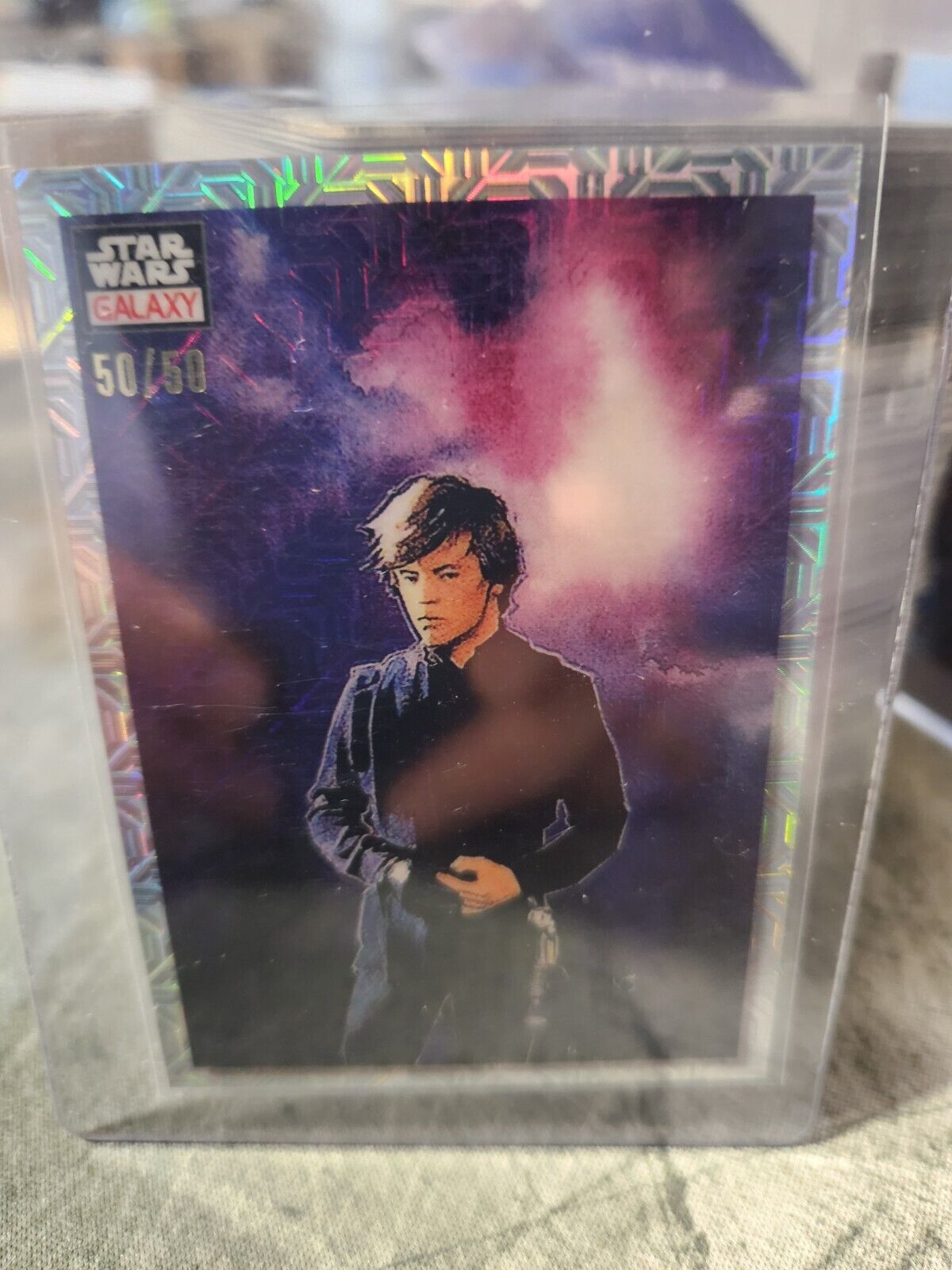2023 Topps Star Wars Galaxy Future of the Jedi 34 Mojo Refractor #’d 50/50 Omega