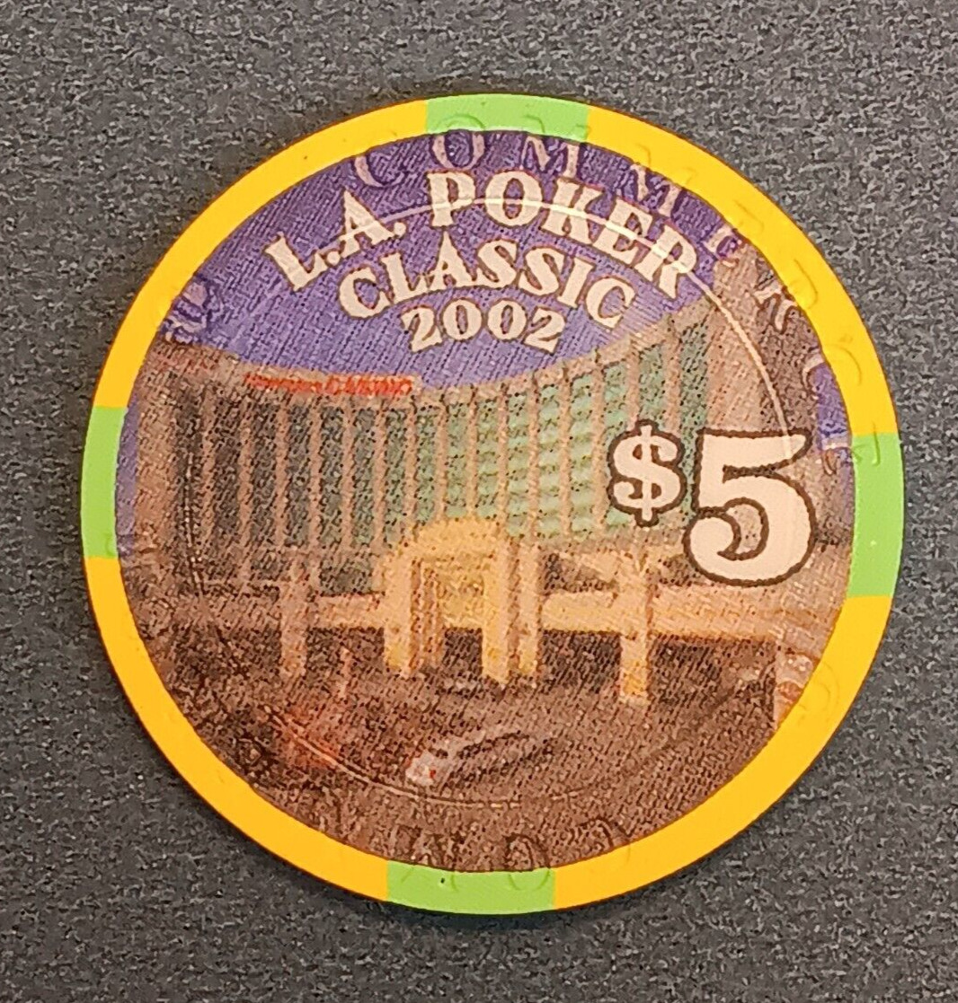 $5 Commerce Casino Chip, Los Angeles. LA Poker Classic 2002. Limited Edition