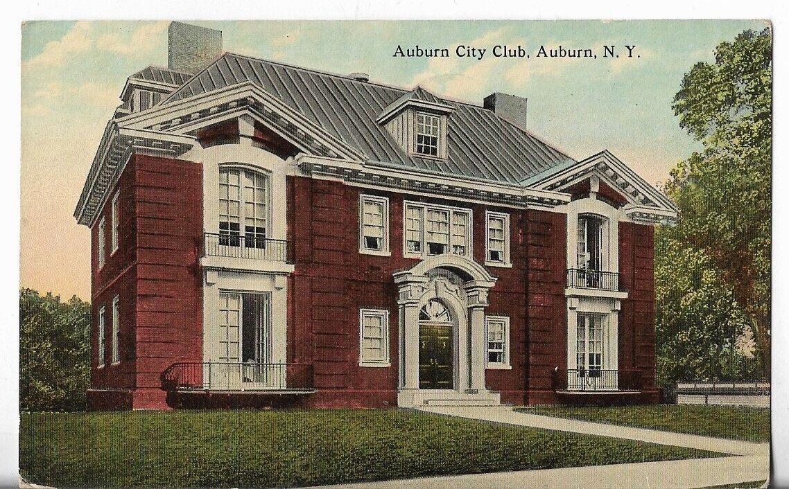 VTG Postcard - 1913 Auburn City Club, Auburn, New York NY