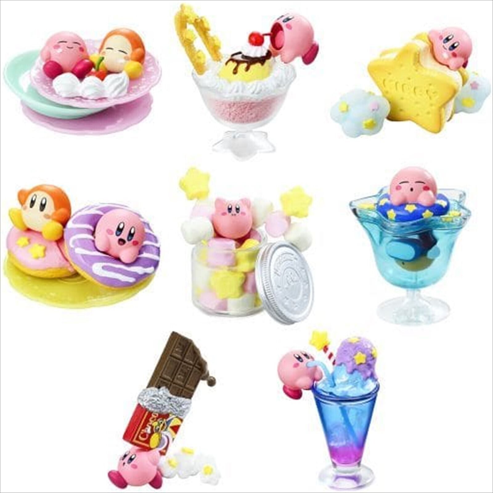 Re-ment Kirby of the Stars Twinkle Sweets Time BOX Full Complete Set of 8