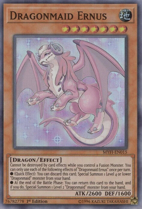 Dragonmaid Ernus MYFI-EN015 Super Rare 1st Edition YuGiOh Card