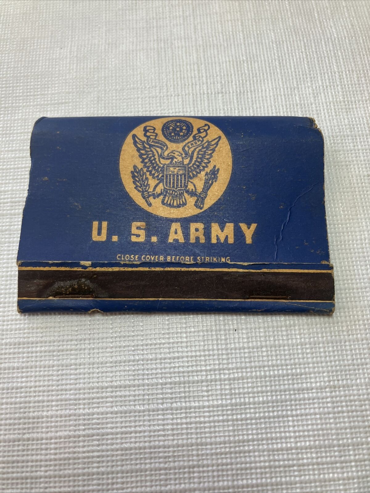 Vintage Double Matchbook U. S. Army, tank logo on back, solider, medic/engineer 