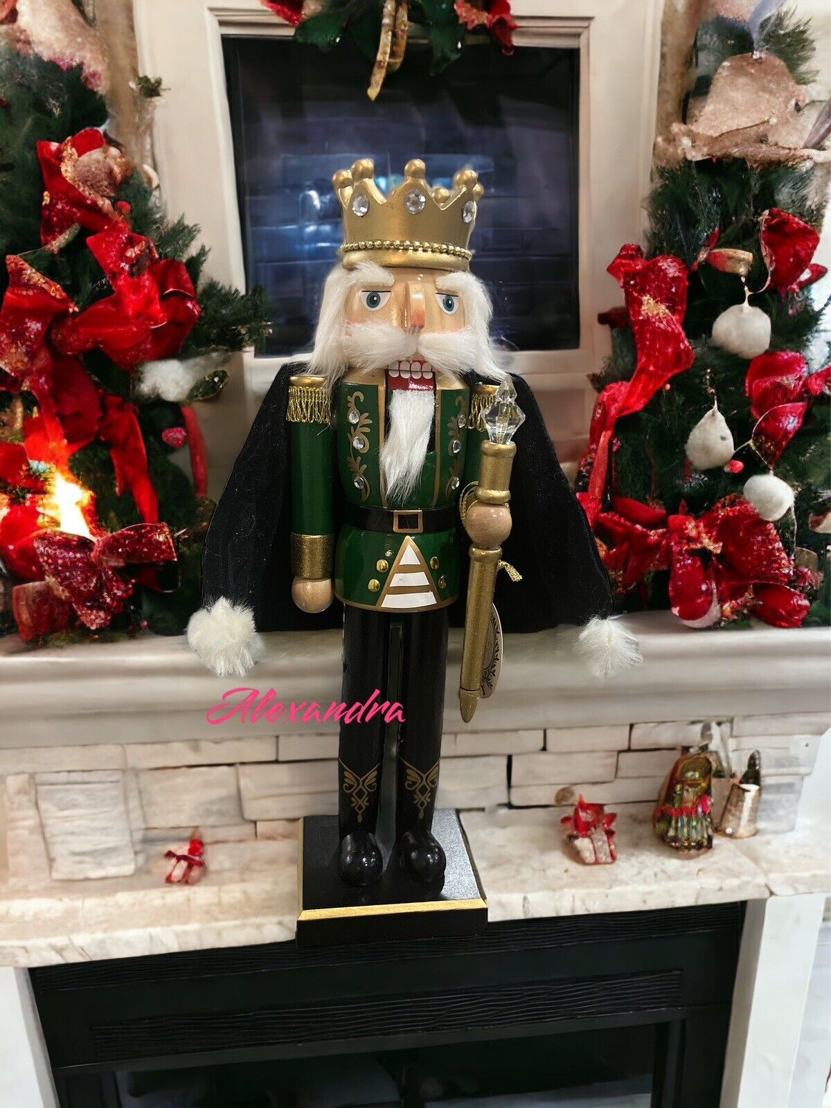 SAINT PATRICK’S DAY OR Christmas REGAL Soldier King Nutcracker  Home Decor  14”