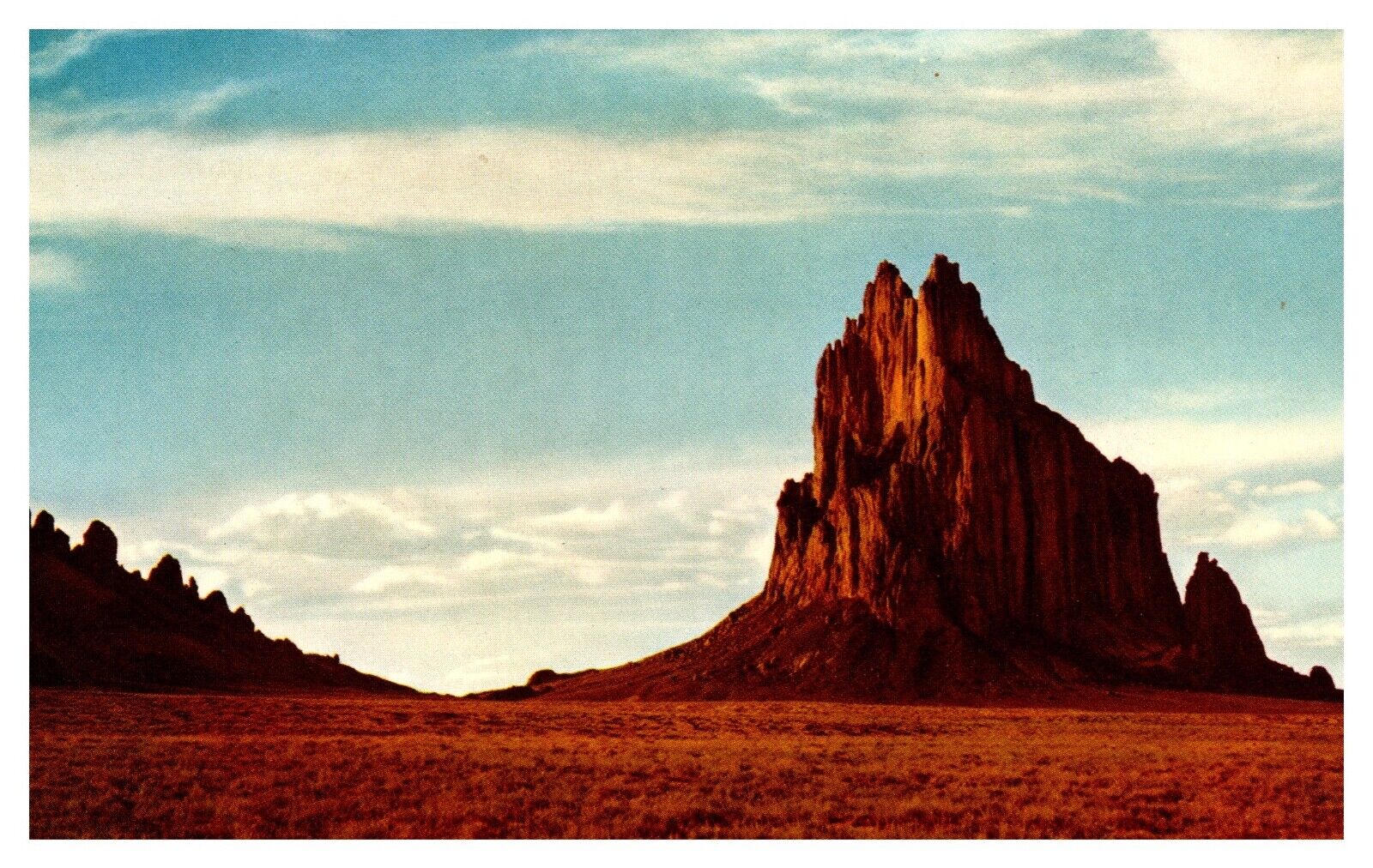 NM New Mexico Shiprock Formation Chrome Postcard