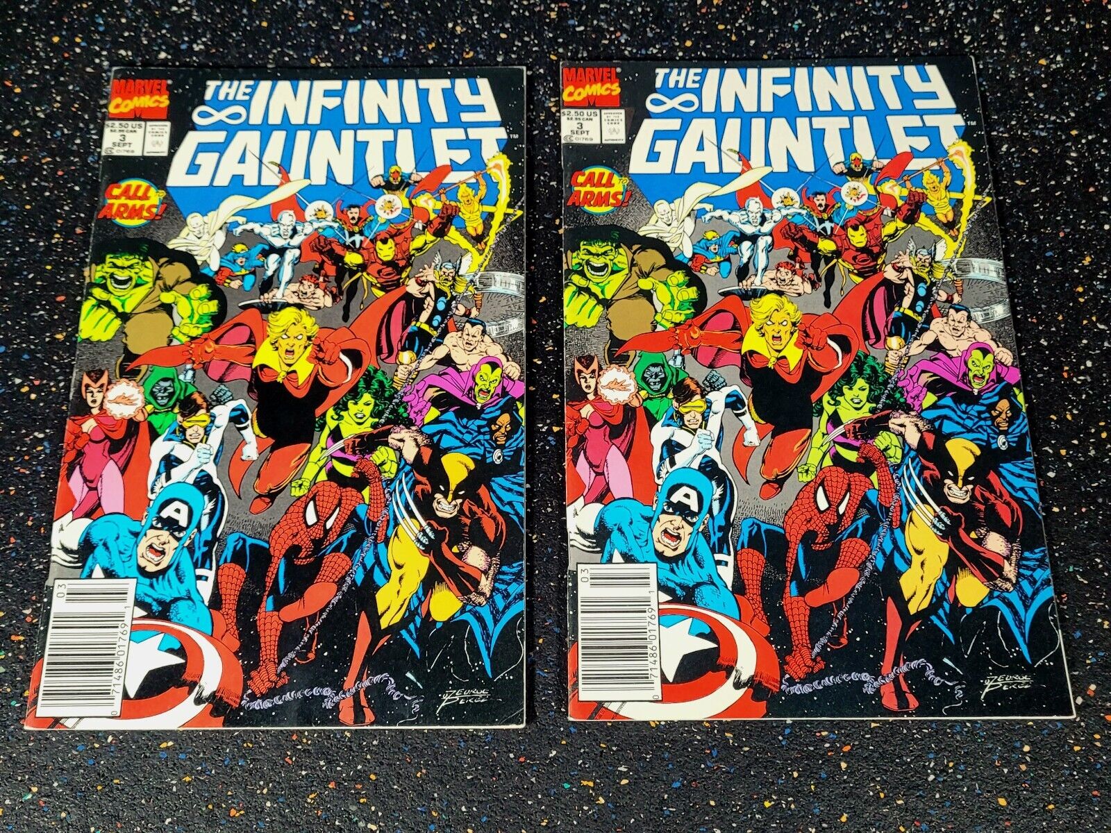 The Infinity Gauntlet #3 Marvel Comic Book Sept 1991
